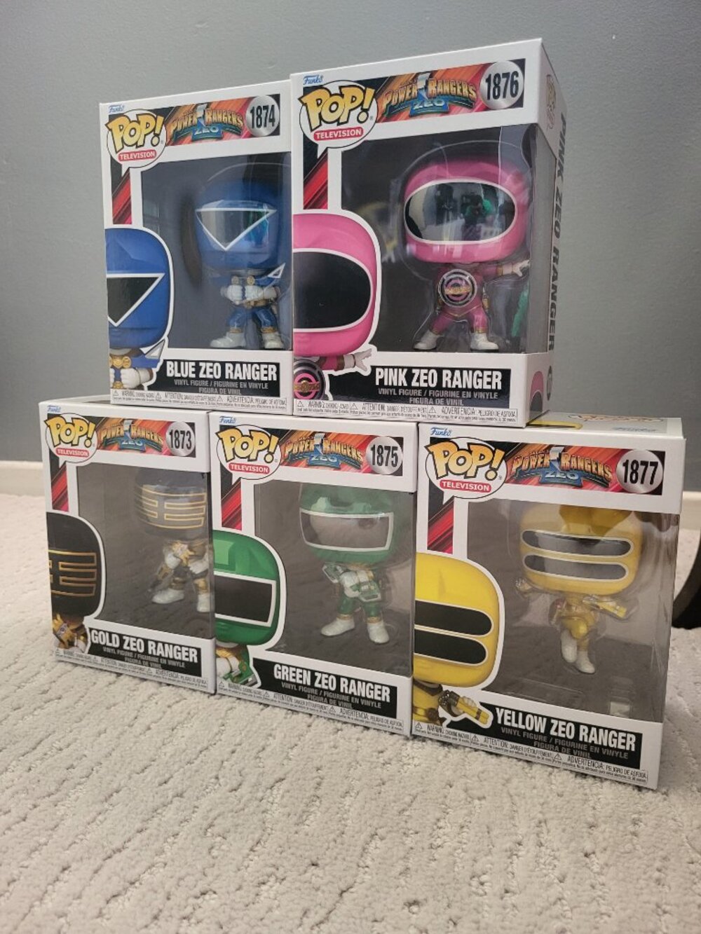 Funko Pop! Television Power Rangers Zeo FULL SET 2026 Release Vinyl Figures NEW!